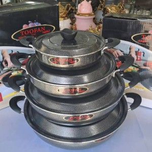 تابه دو دسته سایز 30 درب فلزی طوفان