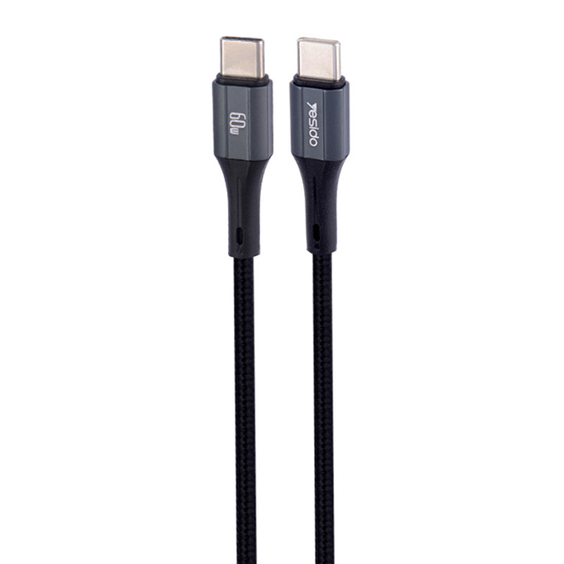 کابل تبدیل فست شارژ Yesido CA96 Type-C To Type-C PD 60W 1.2m