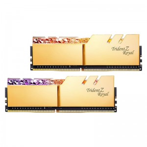 رم کامپیوتر G.SKILL Trident Z Royal Gold DDR4 16GB 3600MHz CL18 Dual