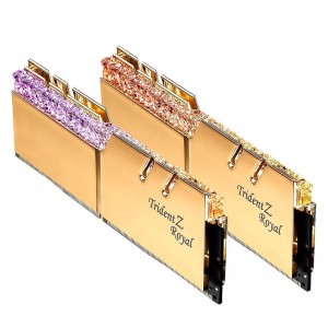 رم کامپیوتر G.Skill TridentZ Royal Gold DDR4 16GB 3200MHz CL16 Dual