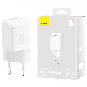 شارژر دیواری 30 وات باسئوس Cube Pro CCXF00030 GaN3 3A