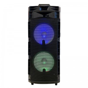 اسپیکر چمدانی بلوتوثی رم و فلش خور KingStar KBS682DJ + میکروفون و ریموت کنترل