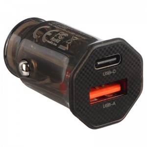 شارژر فندکی فست شارژ XO XO-CC50 QC3.0 PD3.0 3A 33W + کابل تبدیل آیفونی