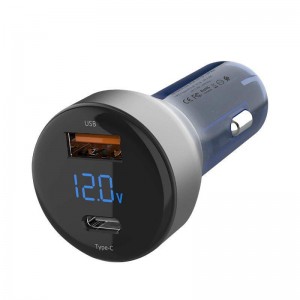 شارژر فندکی فست شارژ Earldom ES-CC10 QC3.0 PD 3.6A 45W + کابل آیفونی