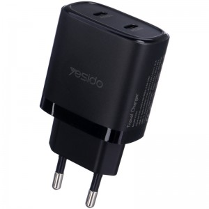 شارژر دیواری 20 وات یسیدو YC50 QC3.0 PD 3A + کابل تبدیل تایپ سی