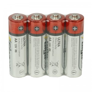 باتری چهارتایی قلمی Gigacell Ultra Heavy Duty R6 1.5V AA بسته 40 عددی شرینک