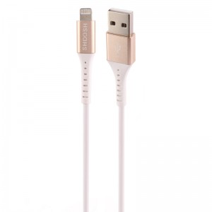 کابل لایتنینگ فست شارژ 5 آمپر شوش SH65i طول 1.1 متر