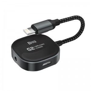 مبدل 1 به 2 لایتنینگ به لایتنینگ و جک 3.5 میلی متری صدا Biva JACK-02L