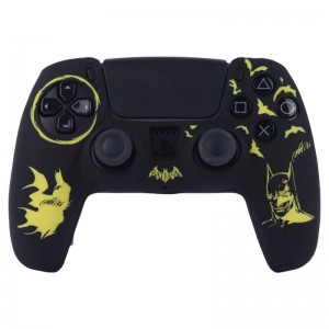 روکش دسته بازی PS5 طرح Batman زمینه مشکی زرد