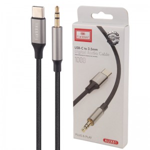 کابل تبدیل Type-C به AUX ارلدام ET-AUX61 طول 1 متر