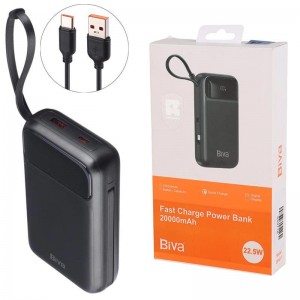 پاور بانک فست شارژ بیوا BP-017 PD 22.5W ظرفیت 20000 میلی آمپر ساعت