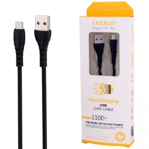 کابل میکرو یو اس بی فست شارژ 2.4 آمپر چرلو CH-V8 طول 1.1 متر کد 2