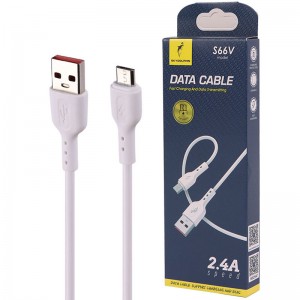 کابل میکرو یو اس بی فست شارژ 2.4 آمپر اسکای دلفین S66V طول 1 متر