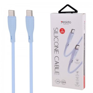 کابل تبدیل فست شارژ Yesido CA152 Type-C To Type-C QC PD 60W 1m