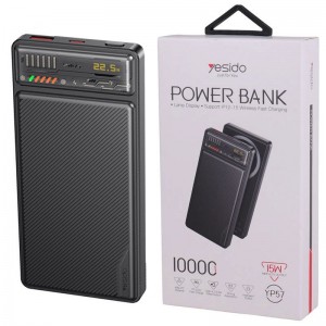 پاور بانک بی سیم فست شارژ یسیدو YP57 QC3.0 PD 22.5W ظرفیت 10000 میلی آمپر ساعت