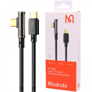 کابل تبدیل فست شارژ Mcdodo CA-3401 Type-C To Type-C 5A PD 100W 1.8m یکسر L