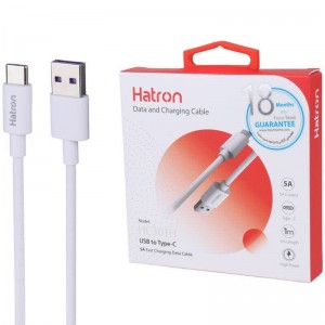کابل تایپ سی فست شارژ 5 آمپر هترون HC301H طول 1 متر