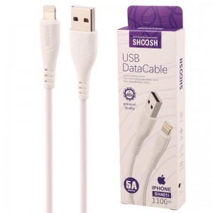 کابل لایتنینگ فست شارژ 5 آمپر شوش SH401i طول 1.1 متر