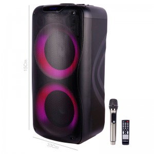 اسپیکر چمدانی بلوتوثی هیسکا Party Box 1009 + میکروفون و ریموت کنترل
