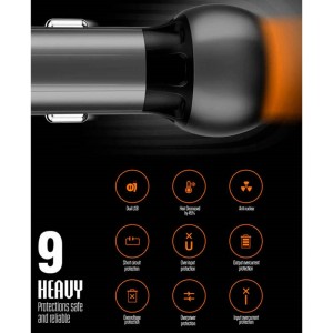 شارژر فندکی فست شارژ Ldnio C503Q 3A QC3.0 PD 36W + کابل میکرو یو اس بی