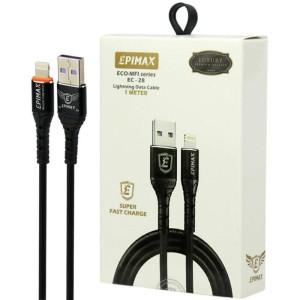 کابل آیفونی فست شارژ Epimax EC-28 5A 1m