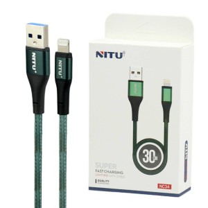 کابل کوتاه آیفونی فست شارژ Nitu NC34 2.4A 30cm