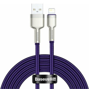 کابل آیفونی Baseus Cafule Series Metal CALJK-B 2.4A 2m