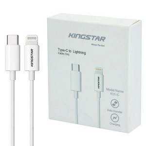کابل تبدیل فست شارژ KingStar K55 IC Type-C to Lightning 3A QC3 1m