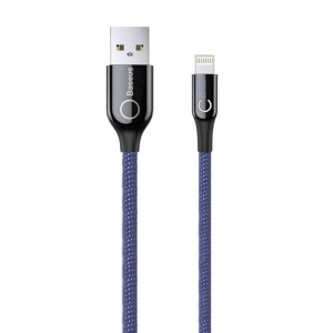 کابل کنفی آیفونی Baseus C-Shaped CALCD 2.4A 1m