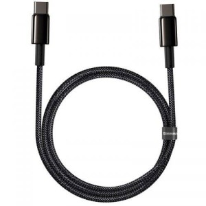 کابل تبدیل فست شارژ Baseus Tungsten Gold CATWJ-01 PD 5A Type-C To Type-C 1m