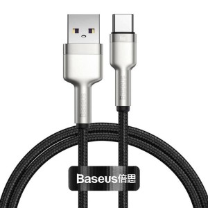 کابل تایپ سی فست شارژ Baseus Cafule Series Metal CAKF00010 66W 6A 1m