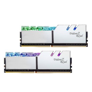 رم کامپیوتر G.SKILL Trident Z Royal Silver DDR4 32GB 3600MHz CL18 Dual