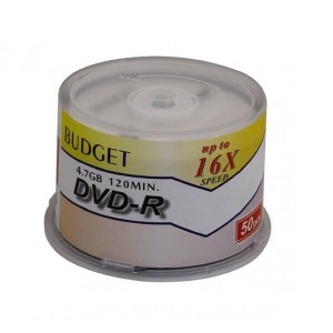 DVD خام باجت BUDGET بسته ۵۰ عددی
