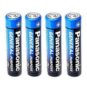 باتری چهارتایی نیم قلمی Panasonic General Purpose R03BE/4PS 1.5V AAA بسته ۶۰ عددی شرینک