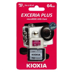 رم میکرو ۶۴ گیگ کیوکسیا Kioxia EXCERIA A1 U3 V30 C10 100MB/s + خشاب