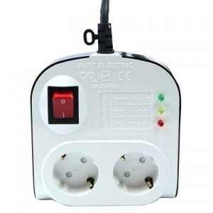 محافظ برق صوتی تصویری ۲ خانه ارت دار پارت الکتریک PE8787 با کابل ۱/۸ متری