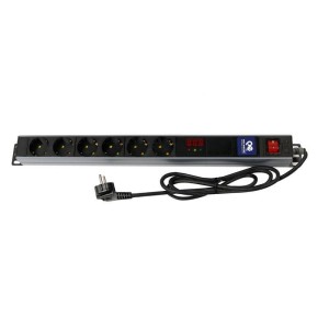 محافظ برق صوتی تصویری ۶ خانه ارت دار پارت الکتریک با کابل ۱/۸ متری Part Electric PE5834