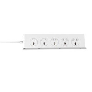 چند راهی ۱۰ خانه برق ارت دار الدینیو SC10610 با کابل ۲ متری + شارژر USB و Type-C
