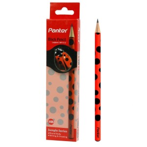 مداد مشکی پنتر Panter Ladybird/BP113-2 بسته ۱۲ عددی