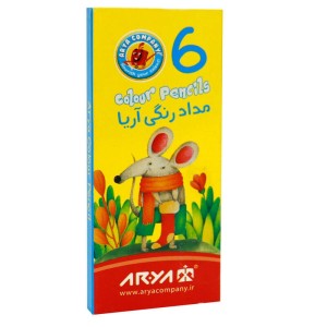 مداد رنگی ۶ رنگ آریا Arya 3071