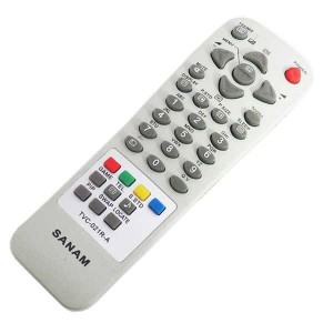 کنترل تلویزیون صنام ولوم بالا SANAM TVC-021R-A