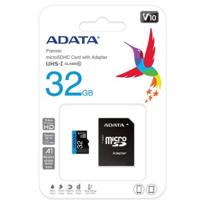 رم میکرو ۳۲ گیگ ای دیتا ADATA Premier AP V10 U1 A1 100MB/s + خشاب