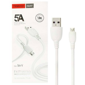 کابل میکرو یو اس بی فست شارژ Tranyoo X4-V 5A 1.5m