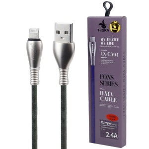 کابل آیفونی فست شارژ Hiska LX-CA94 2.4A 1m