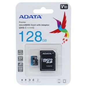 رم میکرو ۱۲۸ گیگ ای دیتا ADATA Premier AP V10 U1 100MB/s + خشاب