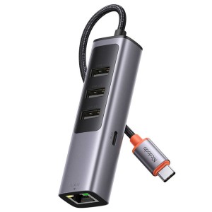 هاب Mcdodo HU-1110 USB 3.0/LAN/Type-C PD 100W To Type-C