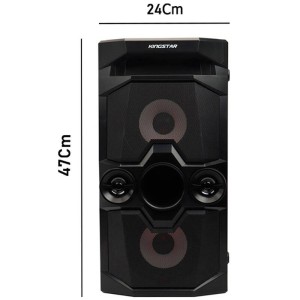 اسپیکر چمدانی بلوتوثی رم و فلش خور KingStar KBS454 + ریموت کنترل