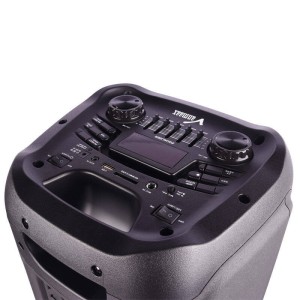 اسپیکر چمدانی بلوتوثی رم و فلش خور Vanmaax MAX-1100 + میکروفون و ریموت کنترل