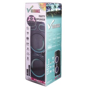 اسپیکر چمدانی بلوتوثی رم و فلش خور Vanmaax MAX-1400 + میکروفون و ریموت کنترل