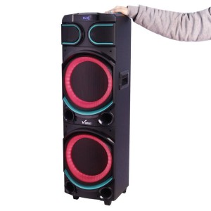اسپیکر چمدانی بلوتوثی رم و فلش خور Vanmaax MAX-1400 + میکروفون و ریموت کنترل